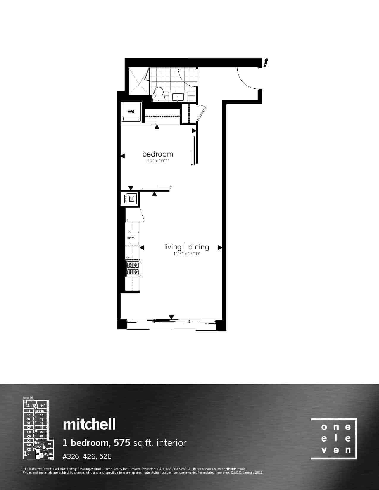 One Eleven Condos (Bathurst) Prices & Floor Plans