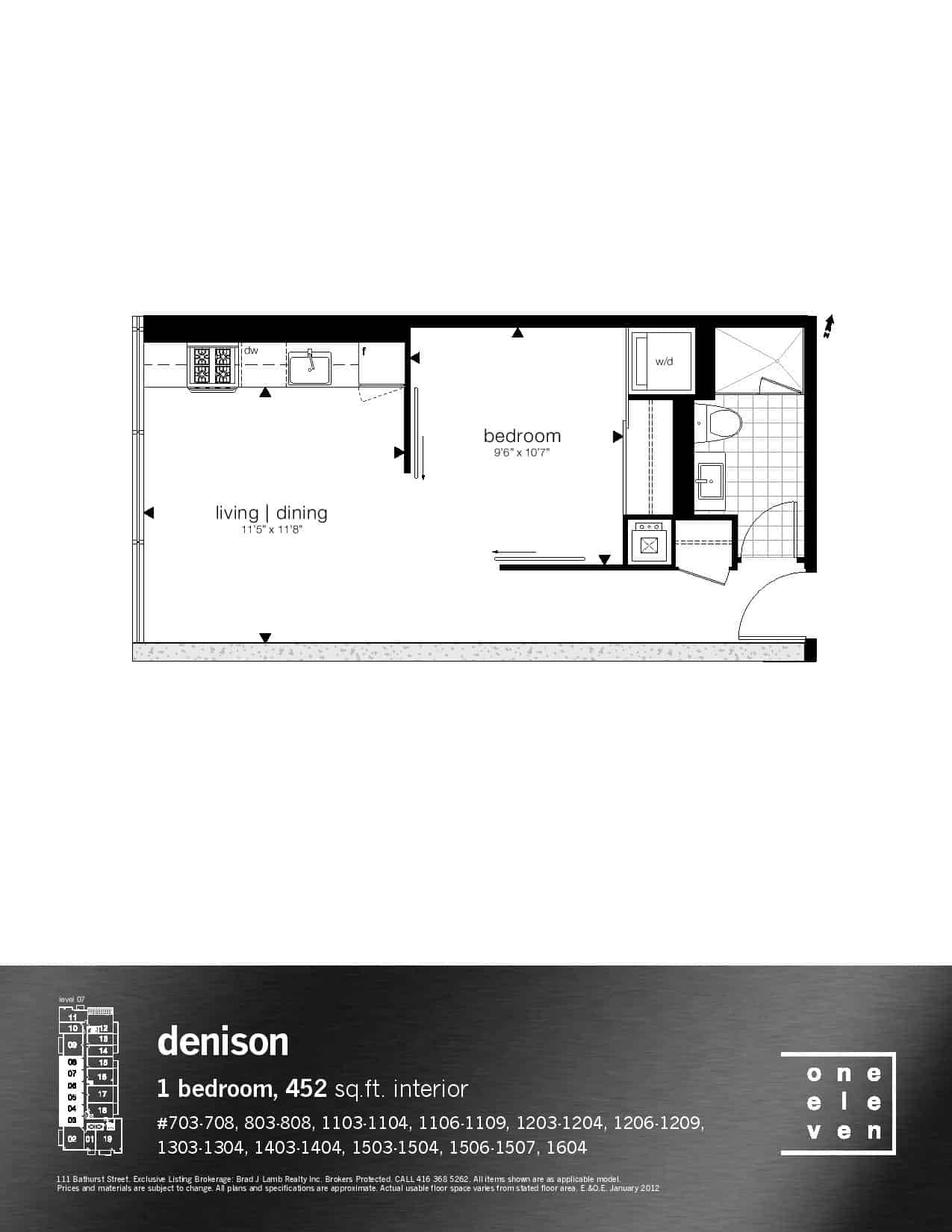 One Eleven Condos (Bathurst) Prices & Floor Plans