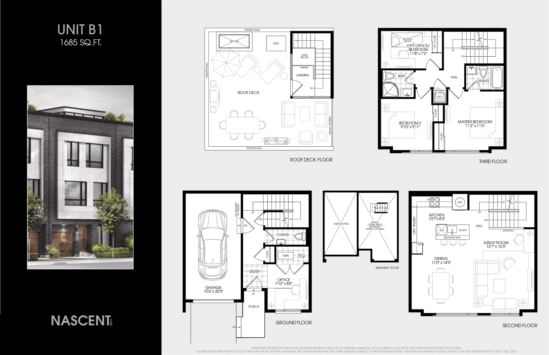 Leslieville Four Townhomes Modern Townhouses in Leslieville, Toronto