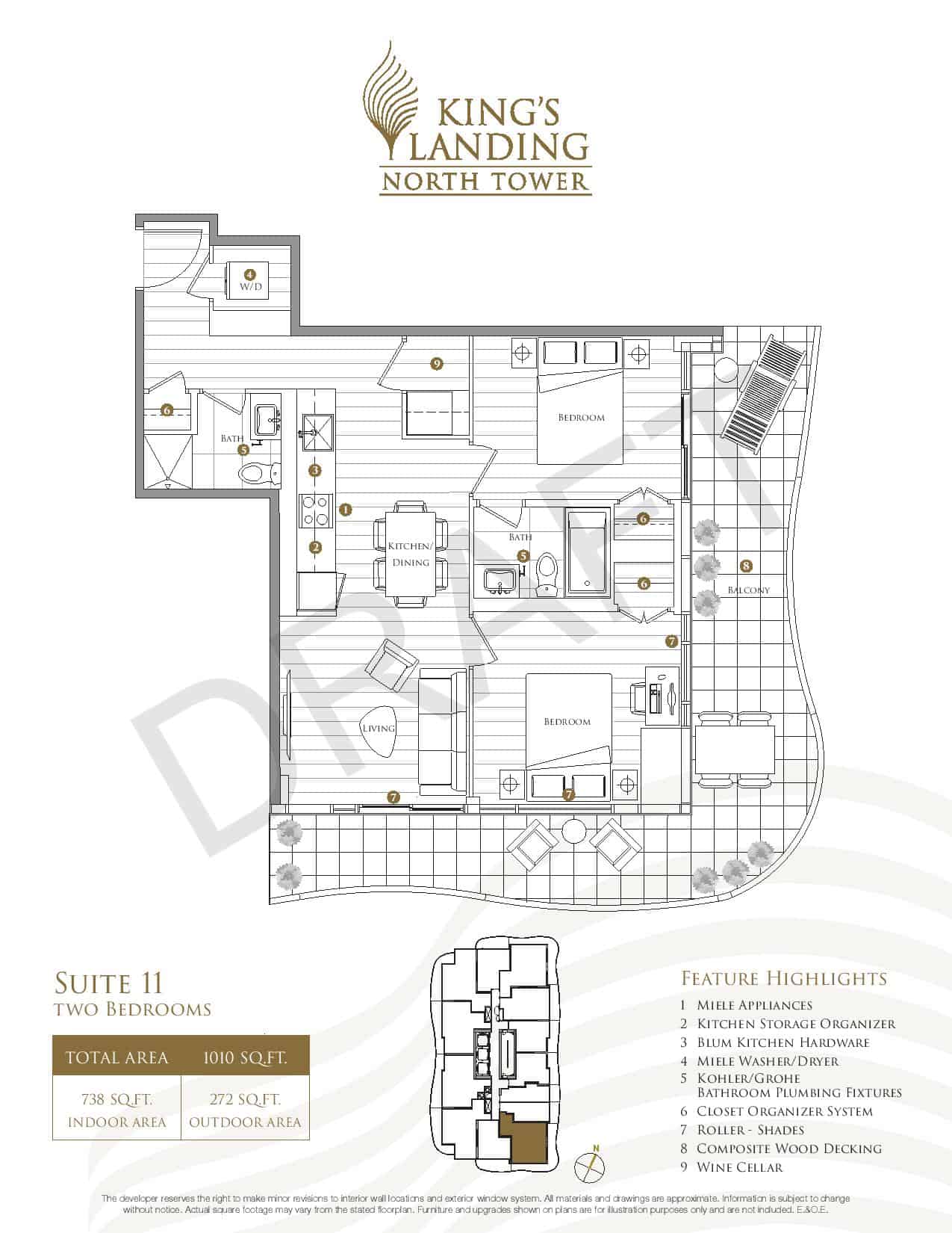 King's Landing Condos Leslie & Sheppard Prices & Floor