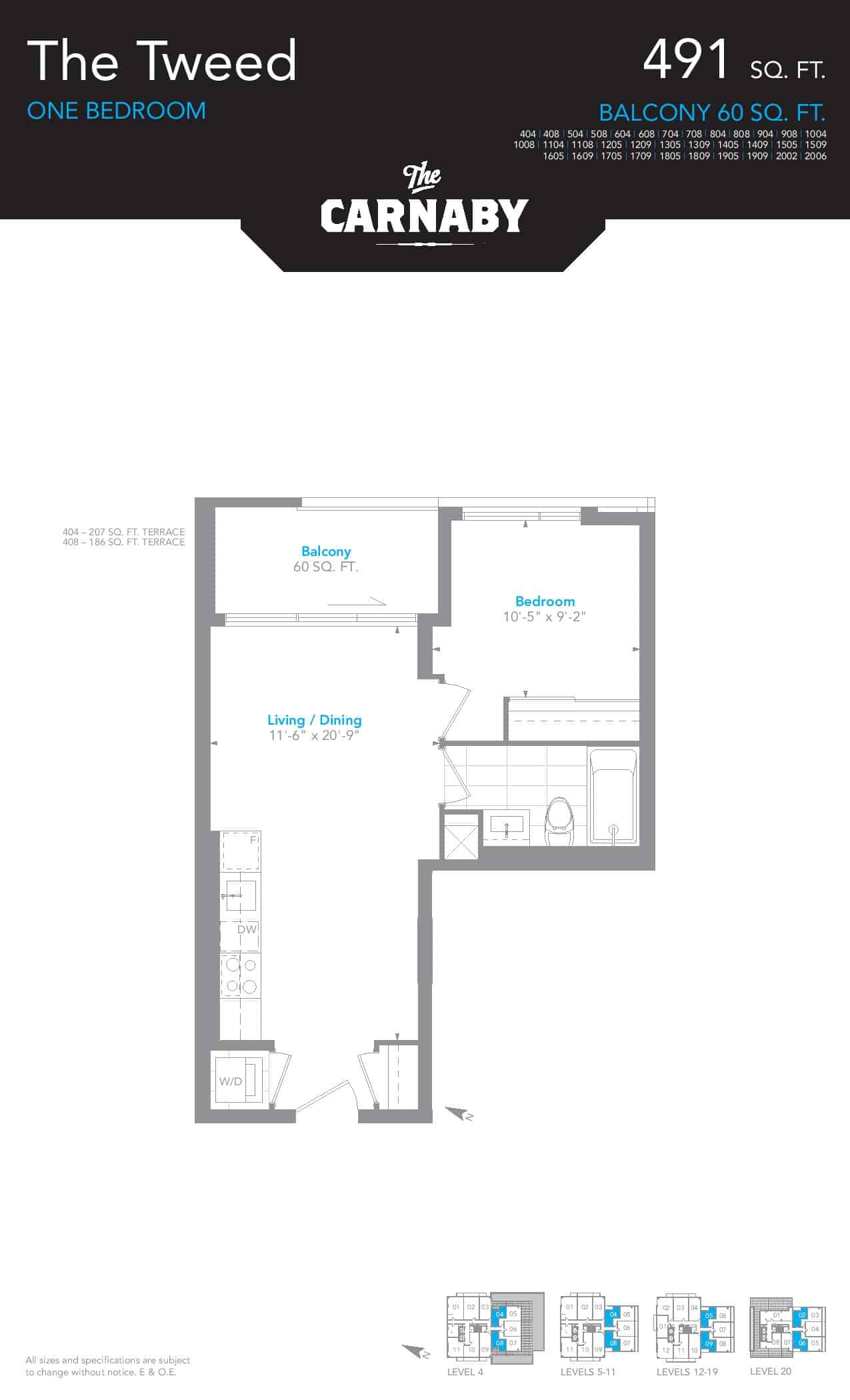 The Carnaby Lofts (Queen West) Prices & Floor Plans