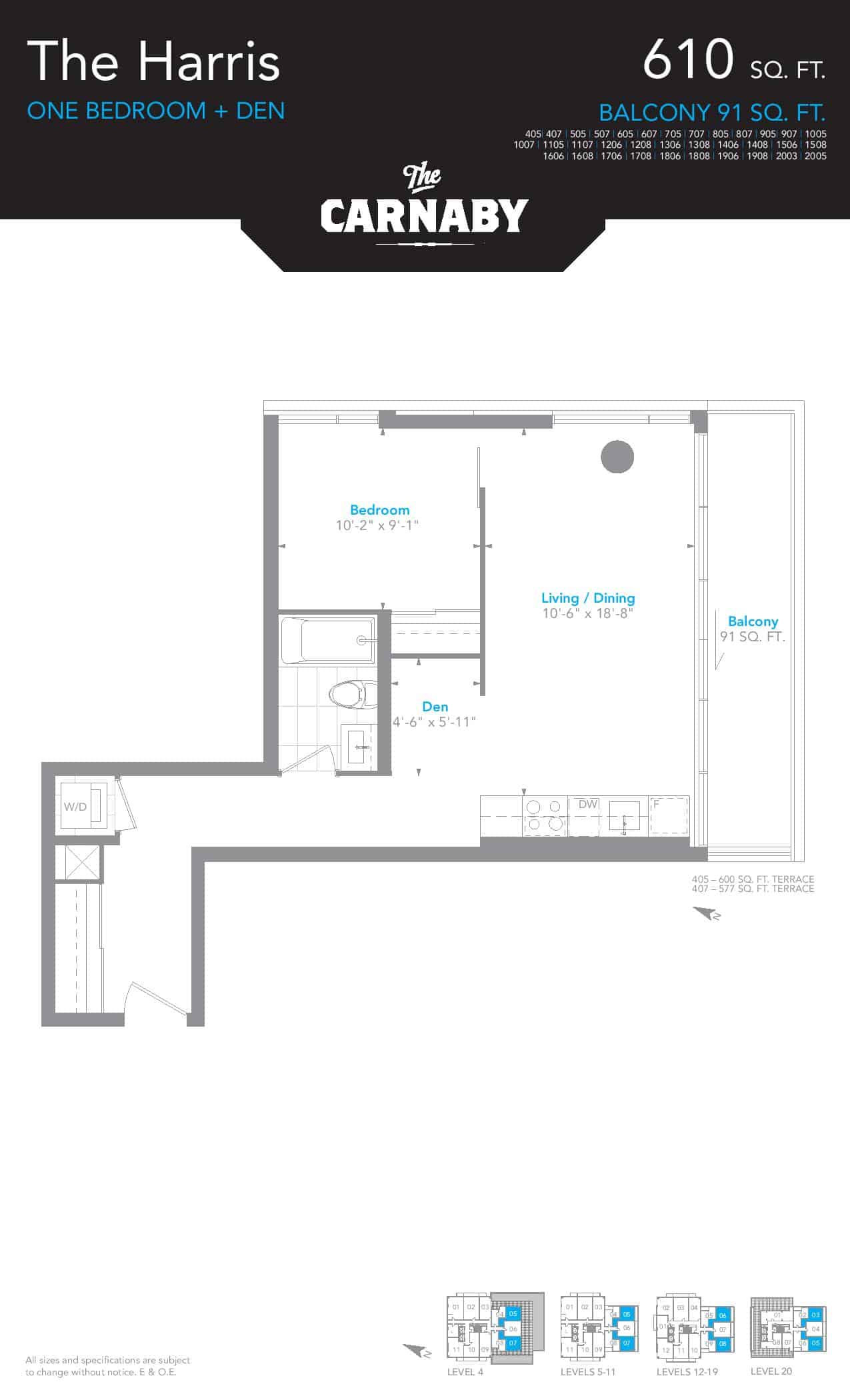 The Carnaby Lofts (Queen West) Prices & Floor Plans