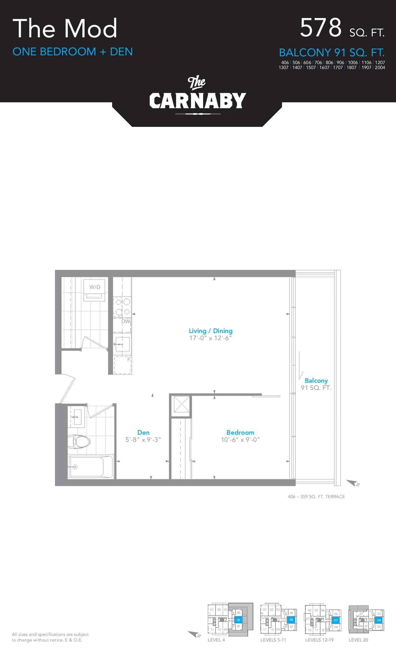 The Carnaby Lofts (Queen West) Prices & Floor Plans