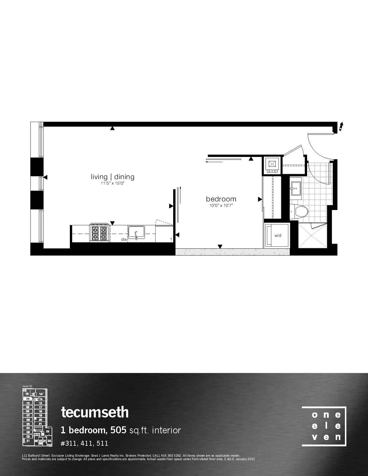 One Eleven Condos (Bathurst) Prices & Floor Plans