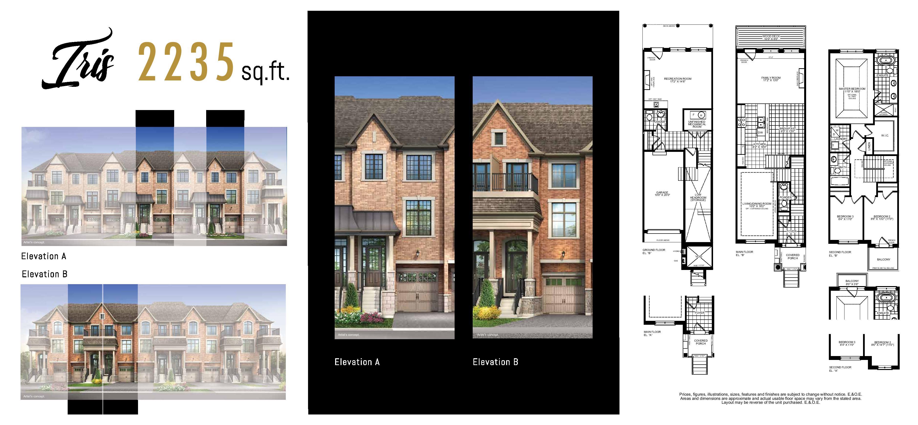 Swan Park Towns Prices & Floor Plans Markham
