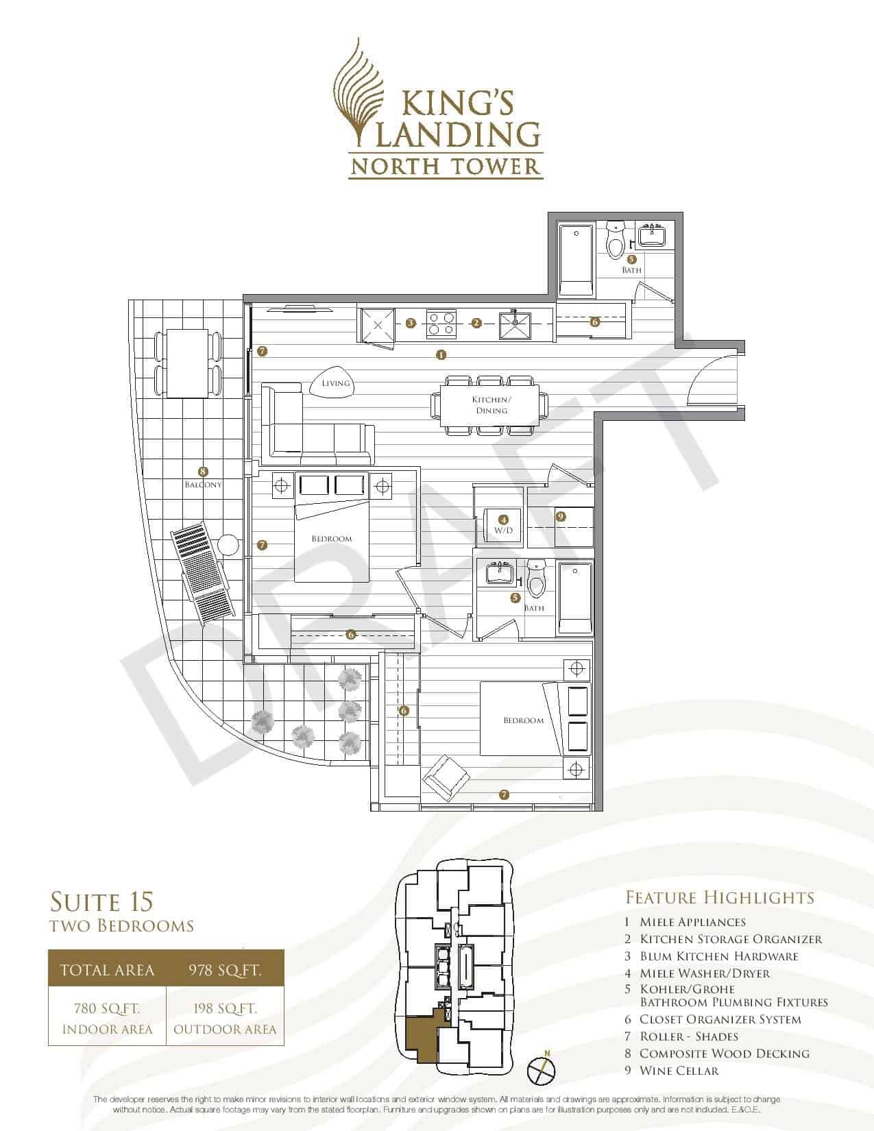 King's Landing Condos Leslie & Sheppard Prices & Floor