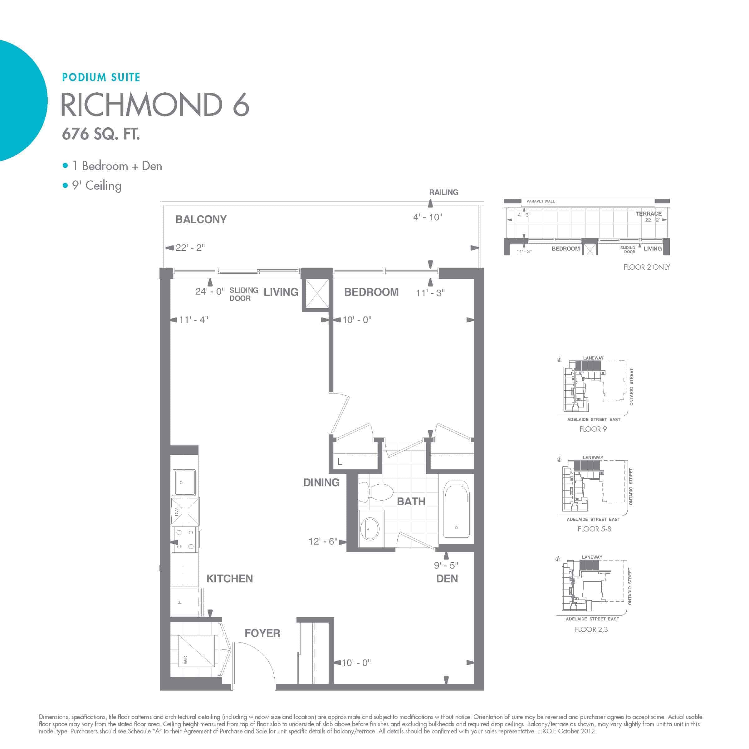 Axiom Condos (St. Lawrence Market) Prices & Floor Plans