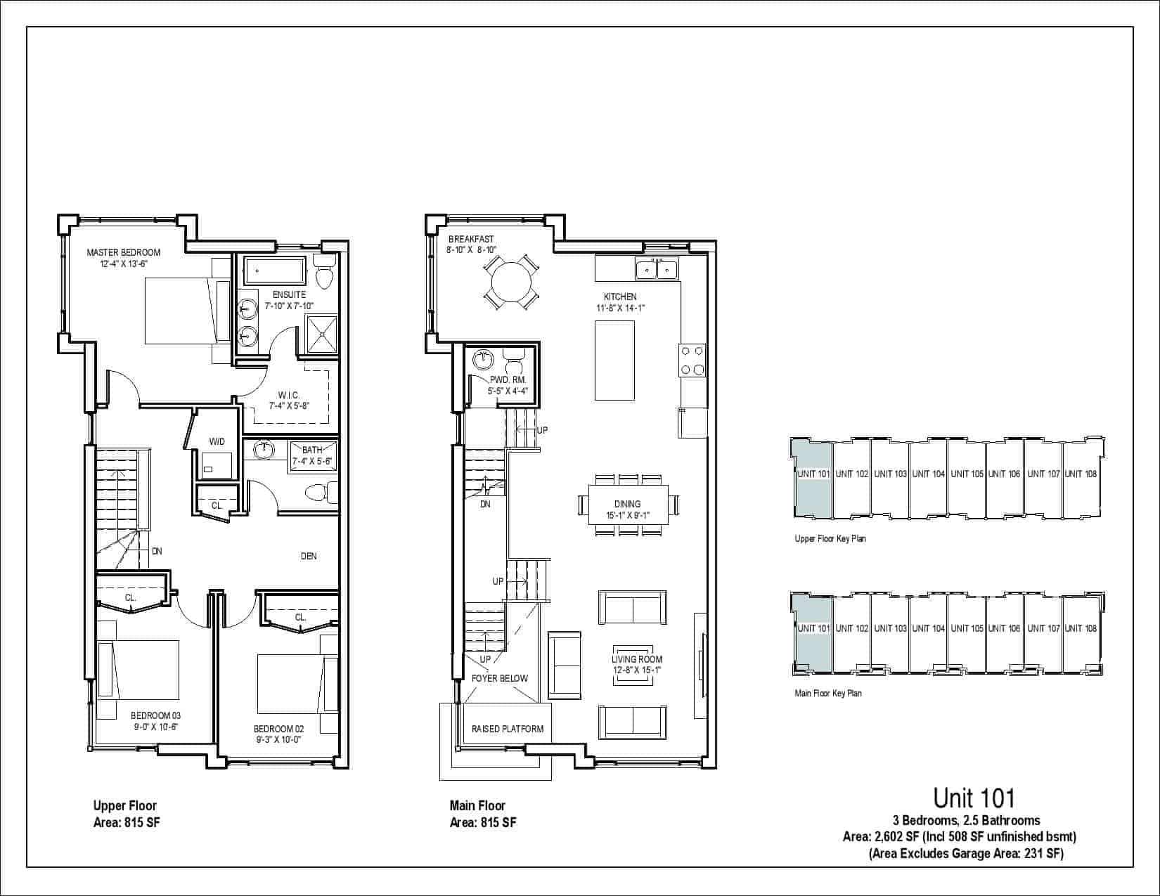 Nexus Towns Richmond Hill Prices & Floor Plans