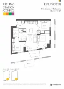 Kipling Station Condos floor plan
